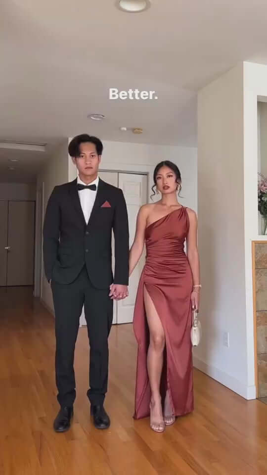 Sexy One-shoulder Backless Slit Dress Summer Elegant Slim-fit Solid Color Satin Dresses For Women Astrazona video