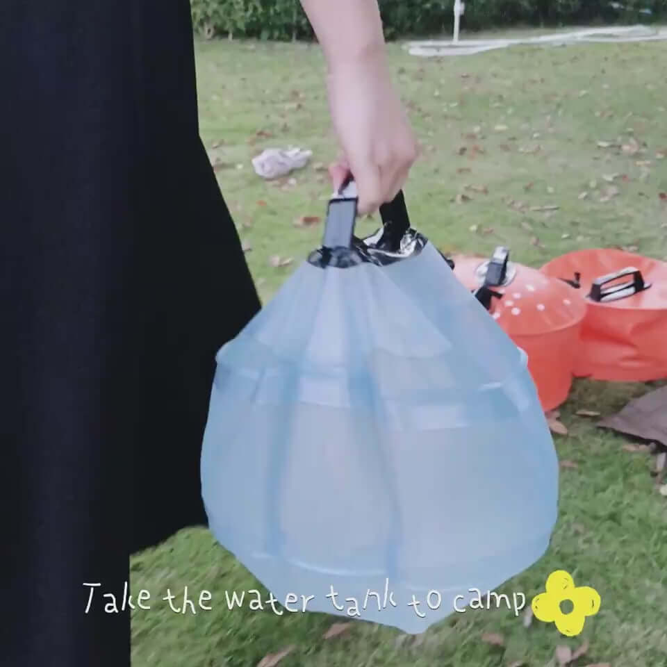 13L Portable Camping Water Bag Outdoor Travel Car Water Storage Equipment Emergency Foldable Water Container Home Living Water Tanks eprolo video